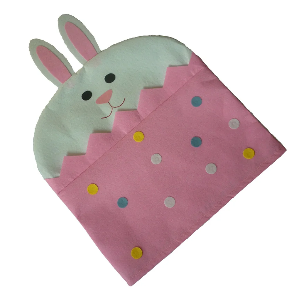 

Pink Rabbit Design Chair Covers Elastic Seat Protector For Dining Chairs Easter Home Decor Bunny Pattern Chair Case Sofa
