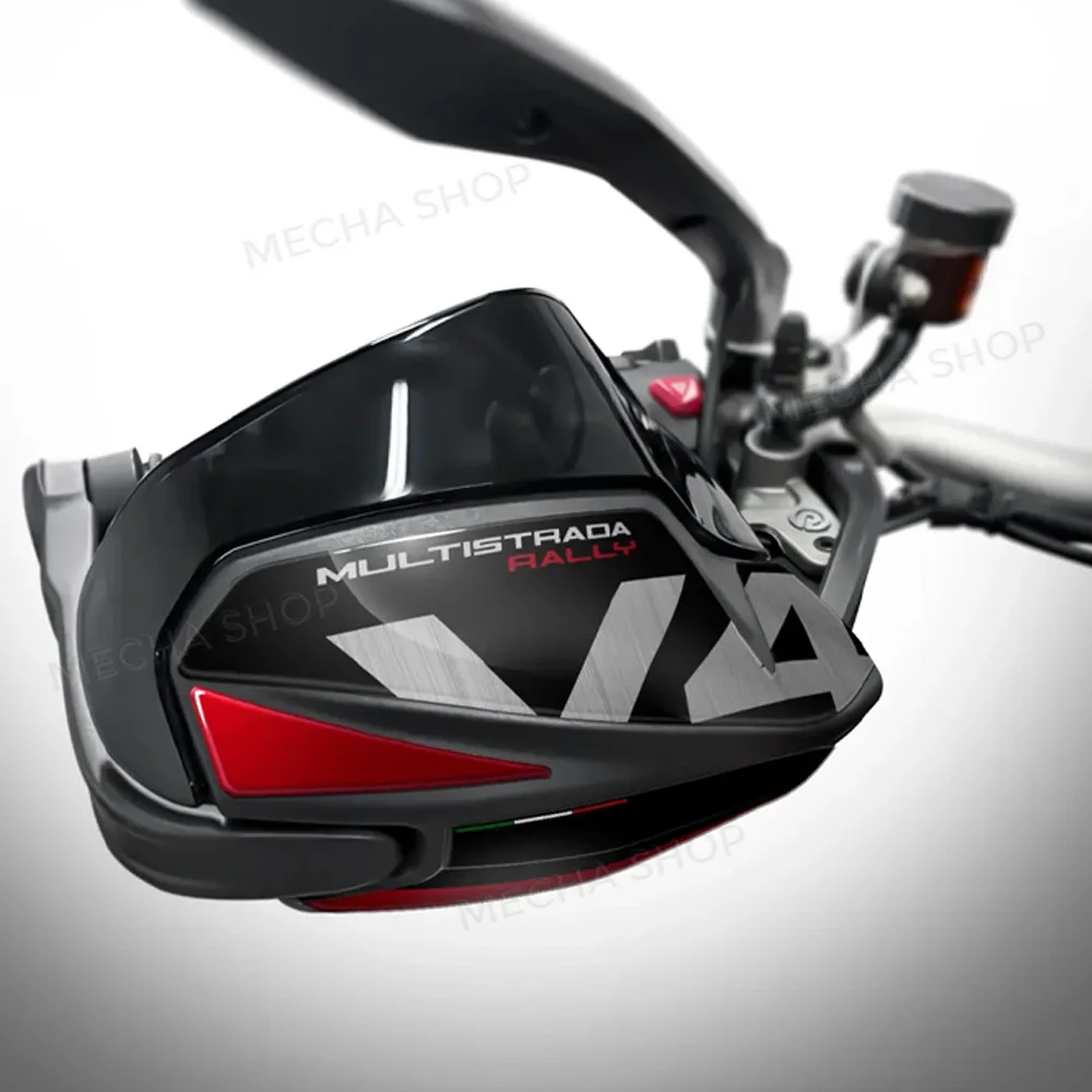 For Multistrada V4 Rally 2026 Motorcycle Stickers Hand Guard 3D Decals Waterproof