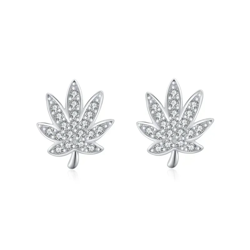 Cl1-Boucles d'oreilles grimpantes en argent pour femme, cuir chevelu d'olive, unique, fête, tendance, nouveau, 2022