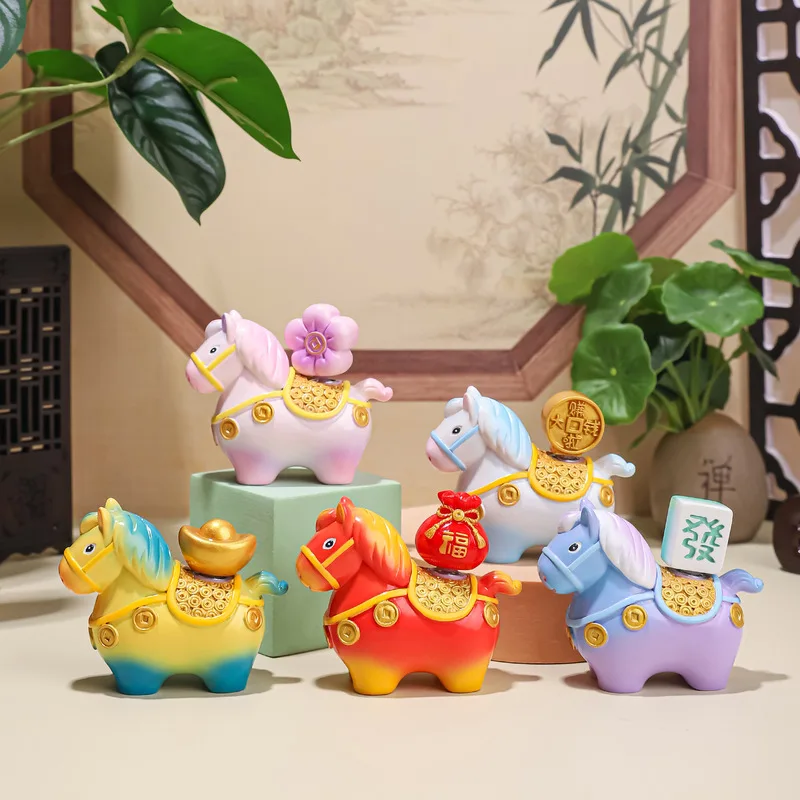 Little Horse Fu Fu Spinning Fun Fun Decorative Item Desktop Creative Decorative Item Student Gift Zodiac Decorative Item Temple