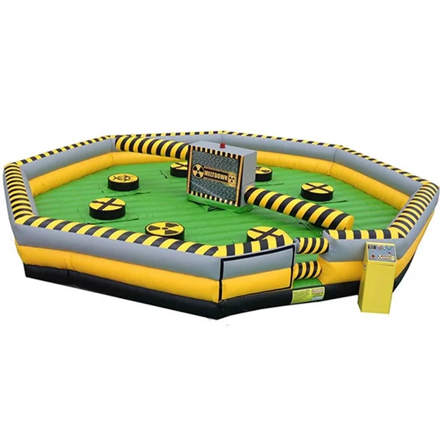 Top Quality Mechanical Game Inflatable Wipeout Meltdown Inflatable Meltdown Game For Sale