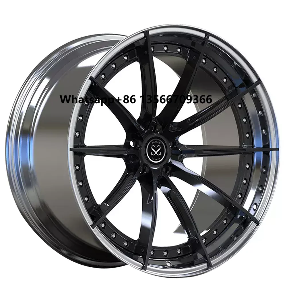 

Light Weight Luxury Car 2 Piece 6061-T6 5x114.3 Aluminum Forged Rims for Ferrari