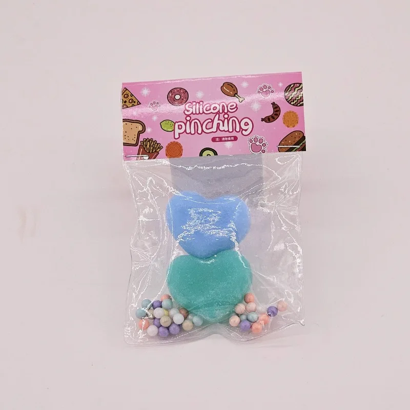 Jouets de dessin animé doux à presser pour enfants, ours mignon, lapin d'amour, coeur, jouets à rebond lent