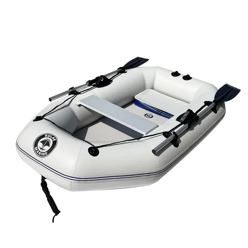 SLM-PVC Inflatable Fishing Boat, Wear-Resistant Canoe with Boat Accessories for Sale, Single Person, 175cm