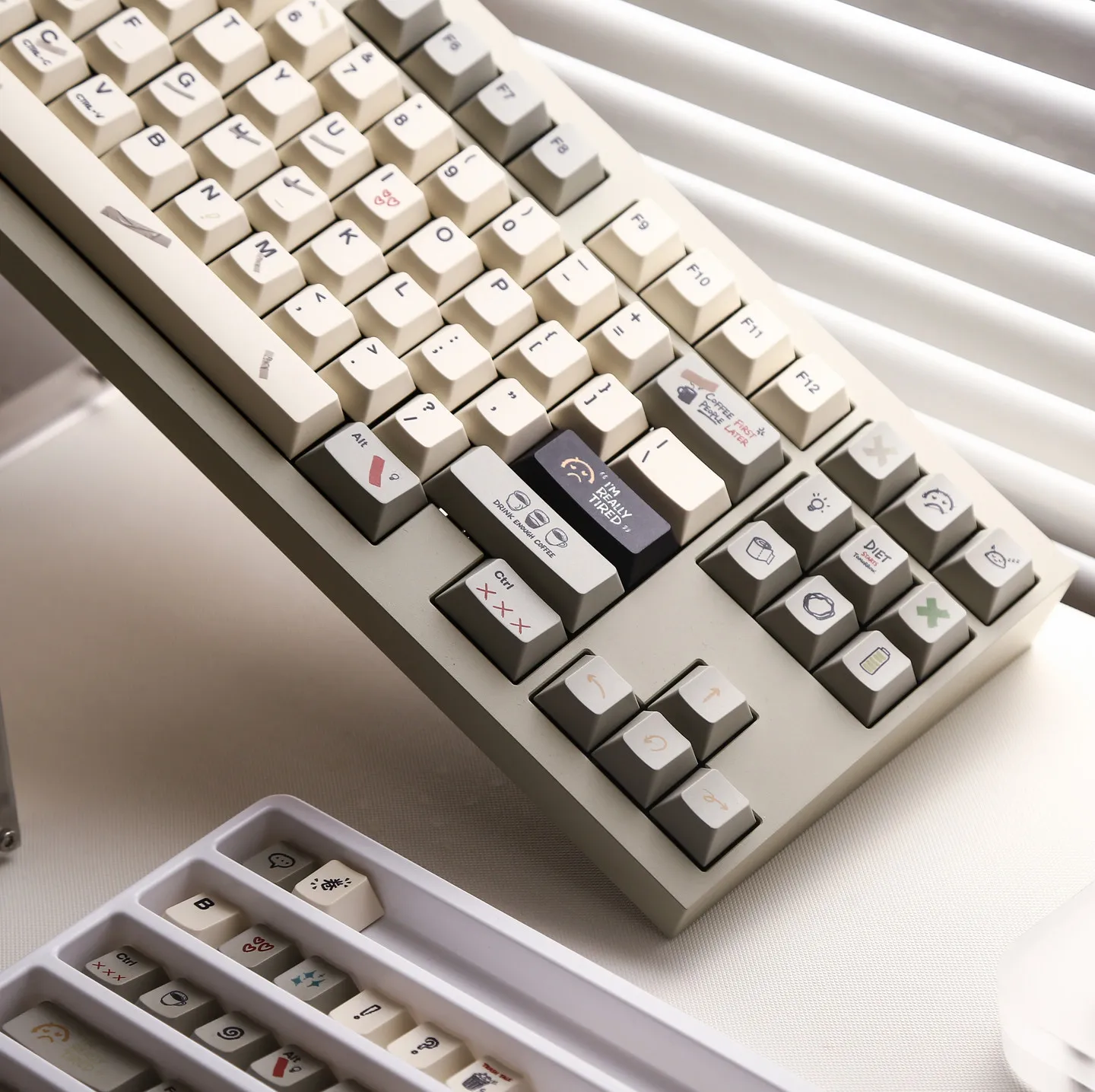 Mintcaps Retro IMFKTIRED Keycaps Dye Sublimation Cherry Profile PBT Keycap Sets For MX Switch Mechanical Keyboard