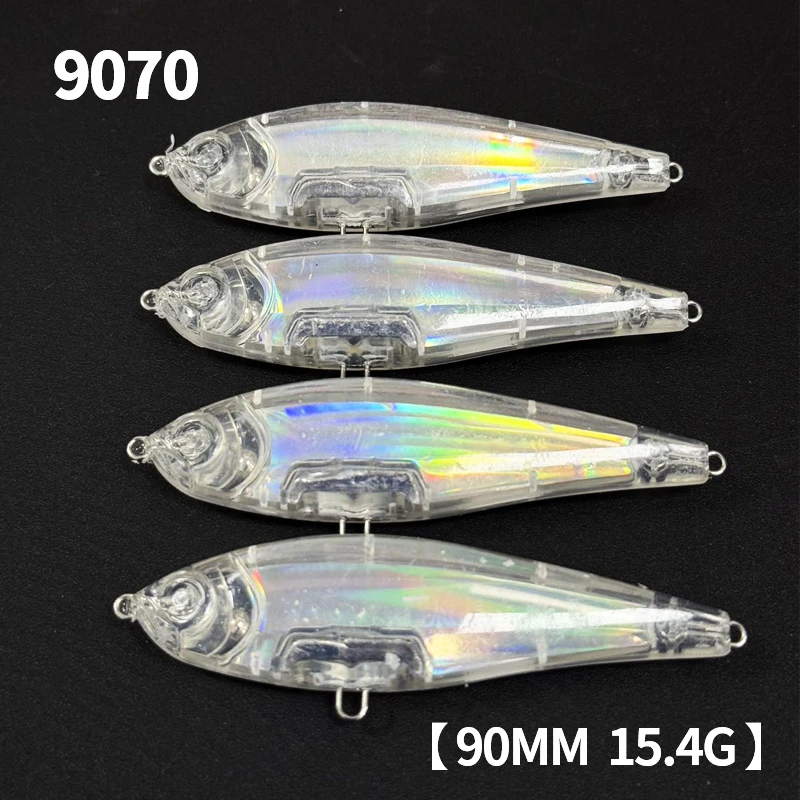 20pcs Unpainted Blanks Lures 9cm 15g 3D Inshore Twitchbait Slow Sinking Pencil Lure Stick Bait Saltwater Pesca Artificial Baits