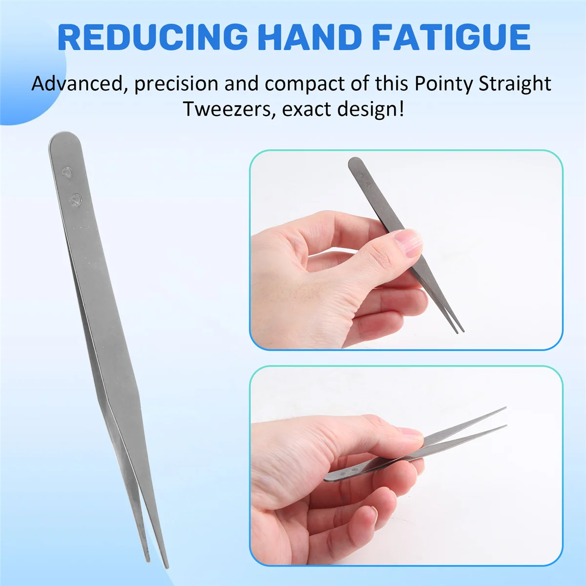 แหนบเงินแบบตรงปลายแหลม4 1/2"