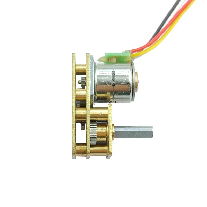 GM1024-10BY 5V 2-Phase 4-Wire Stepper Gearmotor 10mm 18° Metal Gearbox Smart Lock & Intelligent Gimbal