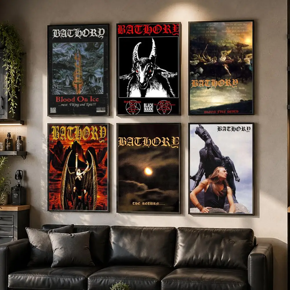 Band B-bathory Poster HD Waterproof Self-Adhesive Wall Art – Multi-Scene Use Top Gift Pick
