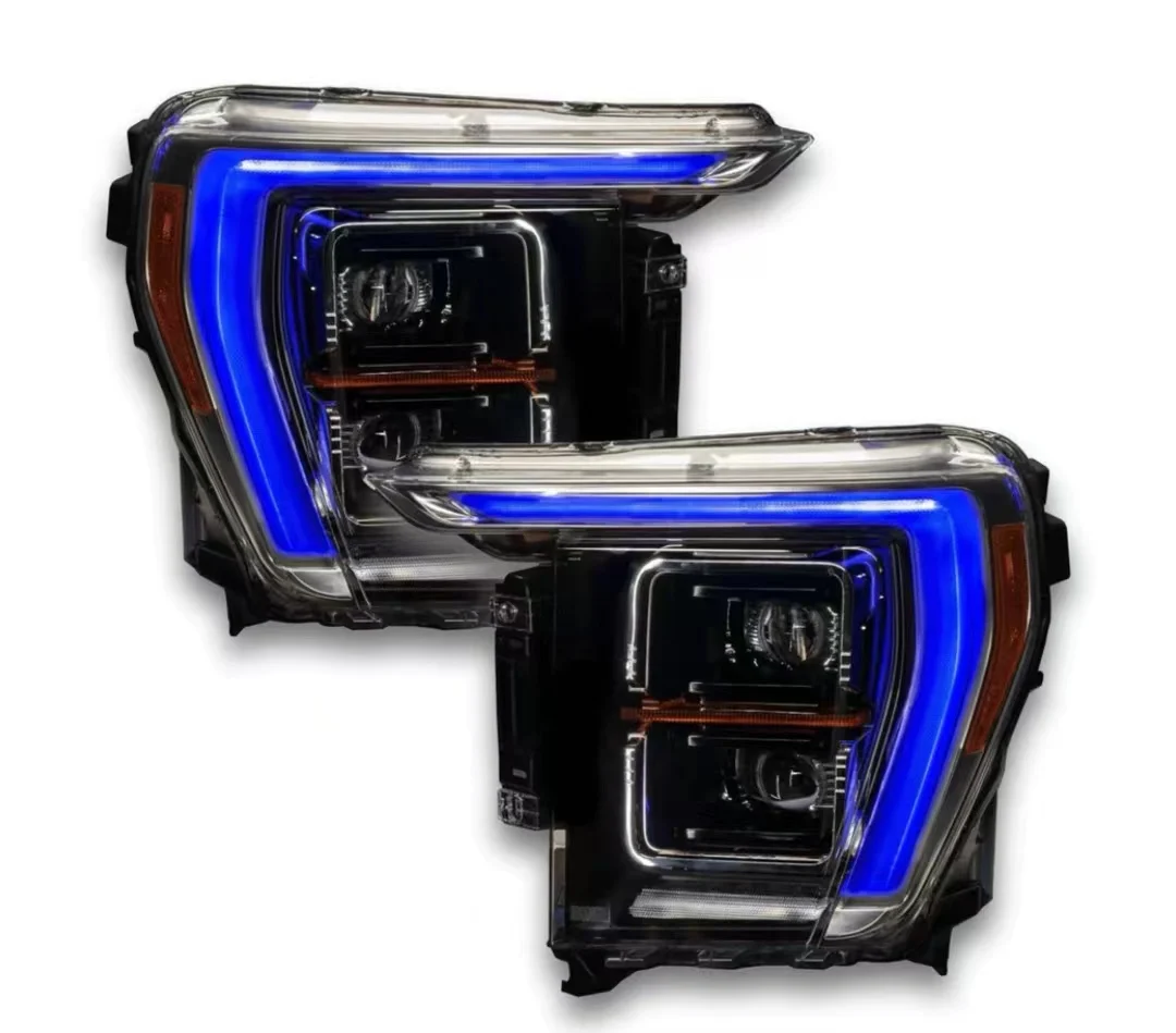 Icedriver for Ford F150 RGBW 2021-2023 DRL multicolor LED boards daytime running lights Red RGB Yellow DRL LED White bulb