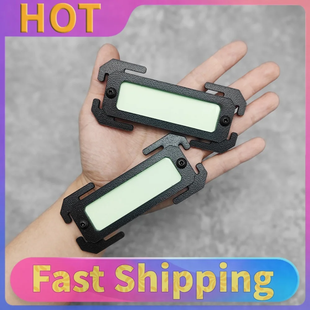 Glow in The Dark Reflective Patches Lightweight Warning Patches Compatible with Standard for Molle Webbing for Vest Equipment