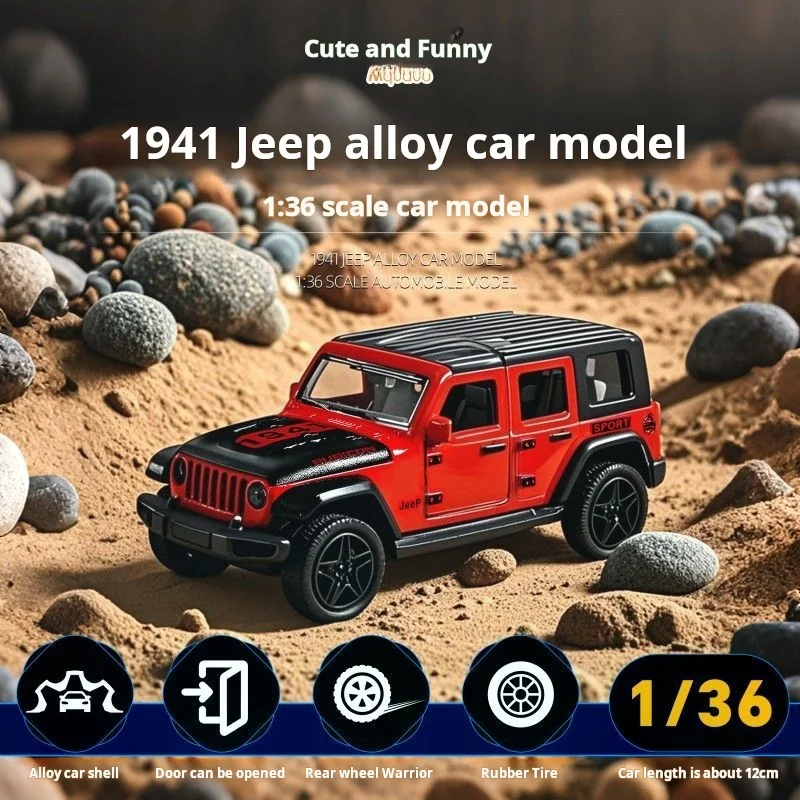 

1:36 Jeeps Wrangler Rubicon, модель автомобиля из сплава, литье под давлением, металлические внедорожники, модель автомобиля, высокая коллекция моделирования, детские игрушки, подарок
