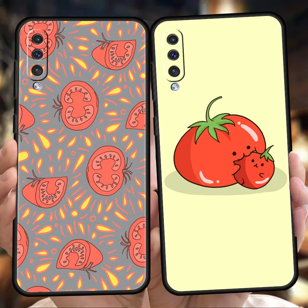 Fruits Tomatoes Pattern Phone Case for Samsung Galaxy A24 A13 A53 A73 A33 A22 A12 5G A02 A70 A50 A10 A20 A30 Silicon Cover Shell