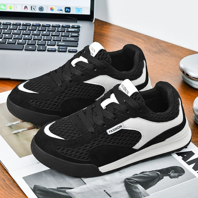 

New Lightweight Steel Toe Work Shoes Anti-smash Anti-puncture Breathable Non-slip Office Working Shoes