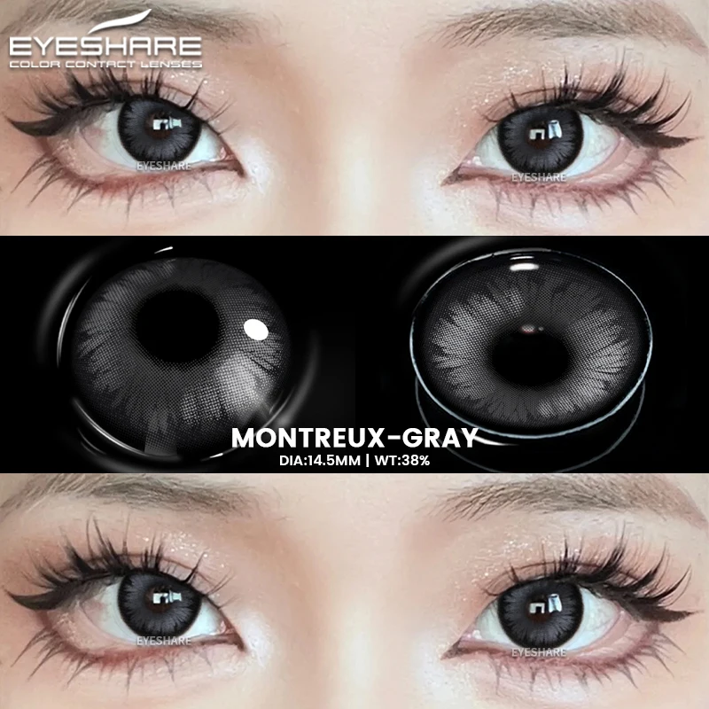 EYESHARE Cosplay Weiß Farbige Kontaktlinsen 2 stücke Crazy Red Kontaktlinsen Anime Schwarz Augenlinsen Halloween Schönheit Make-Up Objektiv – Detail 28