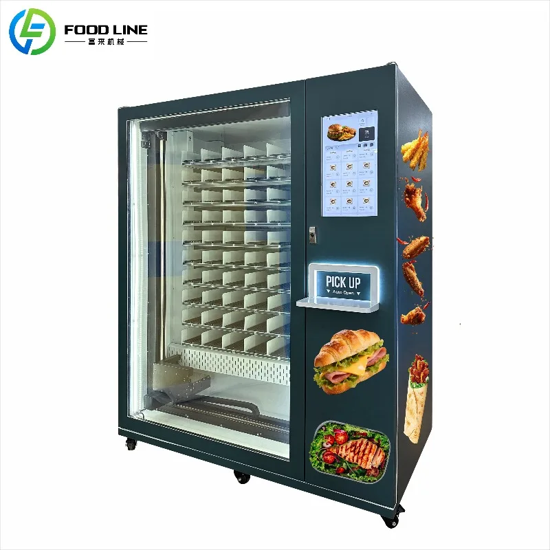 OME Automatic Hot Food Vending Machine for Bussiness Self Service Hot Meal Vending Machine for Factory lunch box vending machine