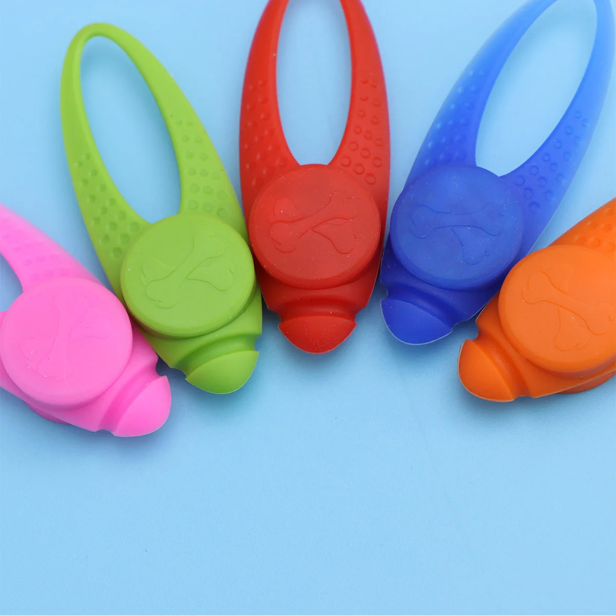 

5pc LED Silicone Pendant Dog Collar Light Safety Warning Night Walking Pet Supplies Bright LED Dog Collars Outdoor Jogging
