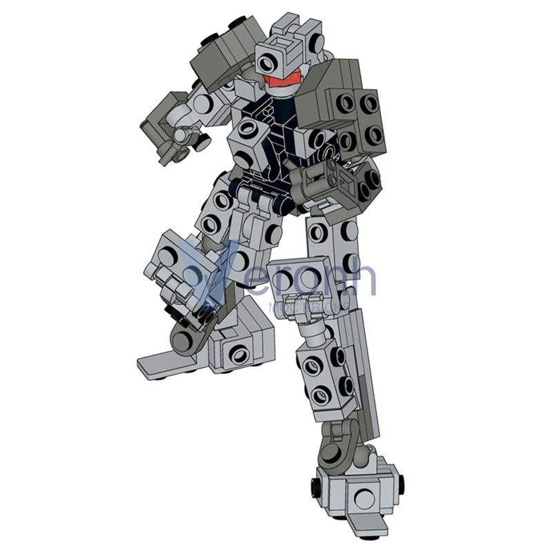 109 PCS Mech Frame Action Figure Model Building Blocks Kit Creative Mechanical Robot MOC Assembly Parts Bricks Kid Toy Idea Gift