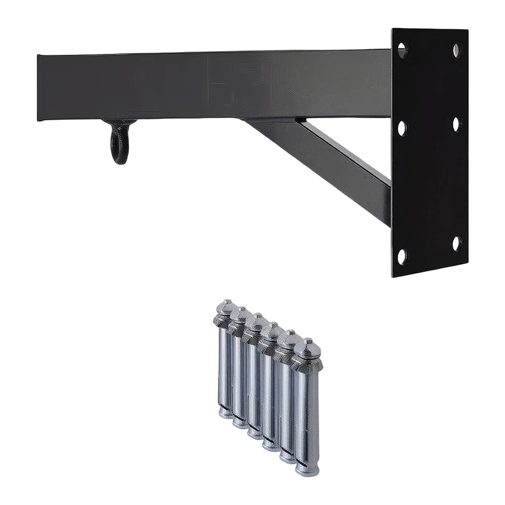 Robust Steel Wall Bracket for Hanging Punching Bags in Basement Garage or Dedicated Training Room Applications