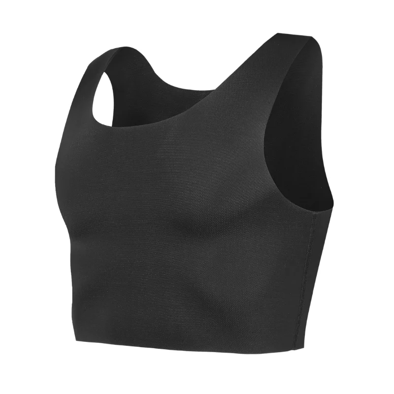 Men's Chest Binder Compression Tank Top Seamless Slimming Breathable Summer Transgender Casual Sports Vest