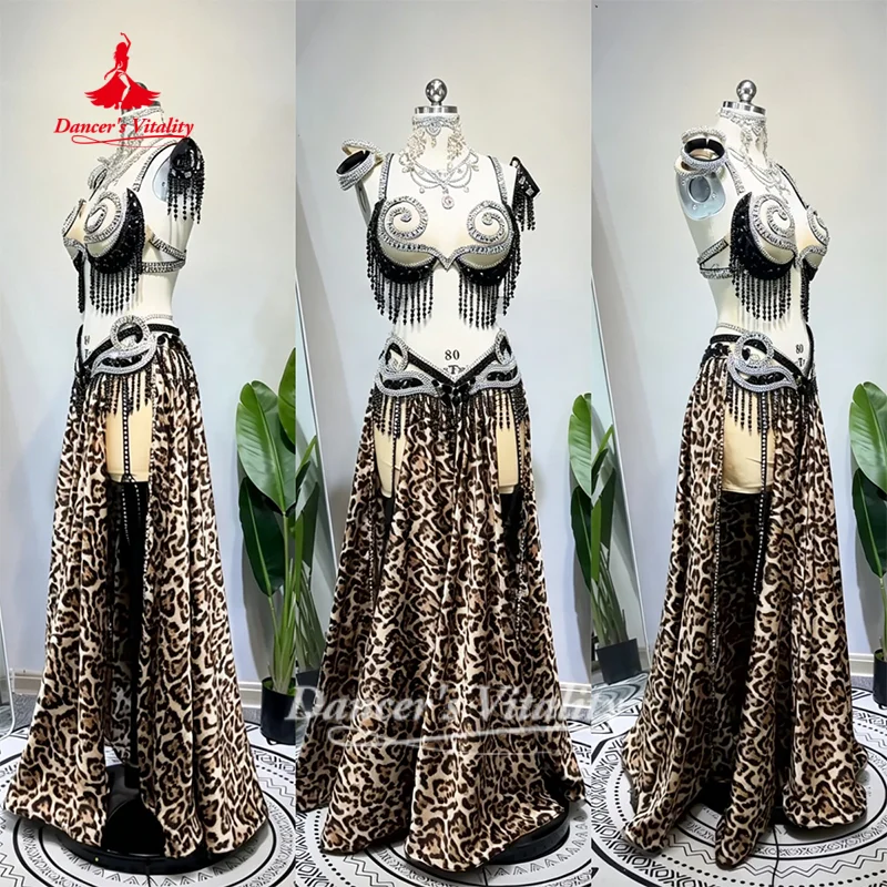 BellyDance Set Customized Sexy Temperament Leopard Print Competition Costume for Adults and Children Dance Wear Dance's Vitality