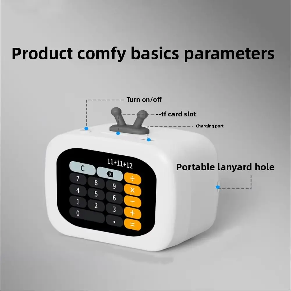 

TV Appearance Mini Bluetooth Speaker with Screen Stereo Sound Subwoofer Mini Wireless Sound Box Creative Multifunctional