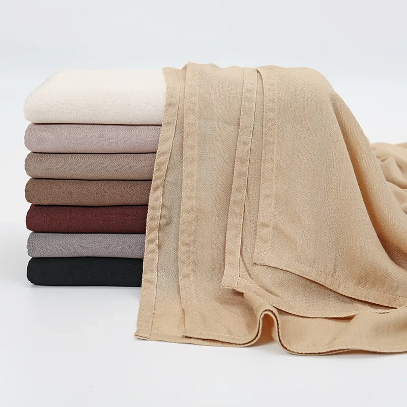 Muslimischer Hijab-Turban für Damen, islamische Stolen, langer Schal, hochwertige Schals, Kopfwickel, Tücher, Bandanas, Bufanda, Foulard, Turbante