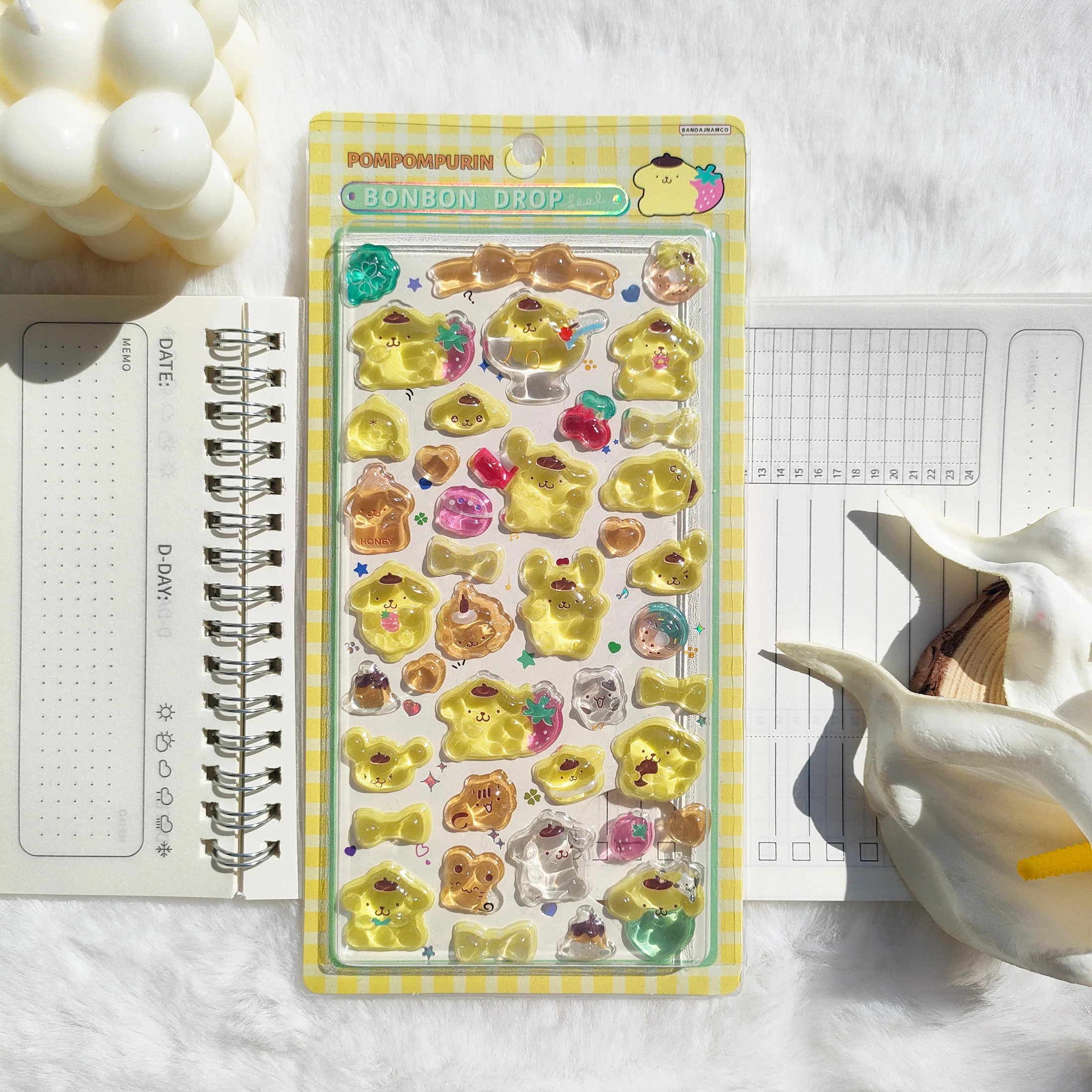 Verjaardagscadeau voor meisjes Schattige Sanrio 3D-kristalstickers Cartoonontwerp voor doe-het-zelf telefoonhoesje Notebook Camera Decoratie Geen residu