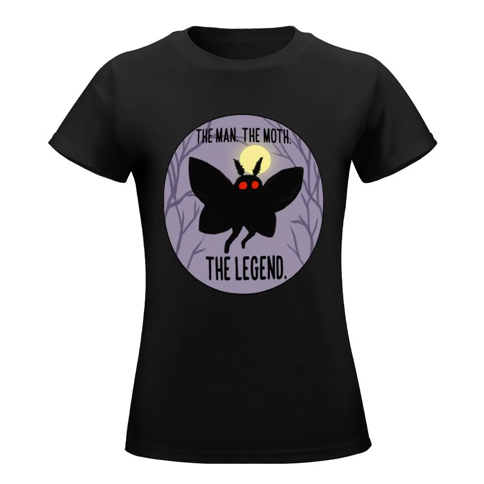 The Man The Moth The Legend T-Shirt summer tops Short sleeve tee t-shirts for Women graphic tees funny