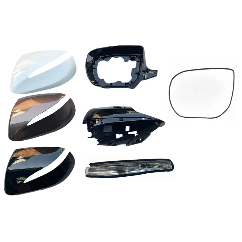 

For Hyundai Santa Fe Santafe IX45 2013-2018 side Rearview Mirror Glass Frame Mirror Cover Lid Cap shell Turn Signal Light Lamp