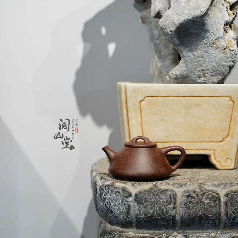 

★★★Yueshan Hall | Ziye Stone Ladle Purple Clay Pot Well No. 4 Deep Well Old Yixing Clay Sand Adjustment Process Hand-Made