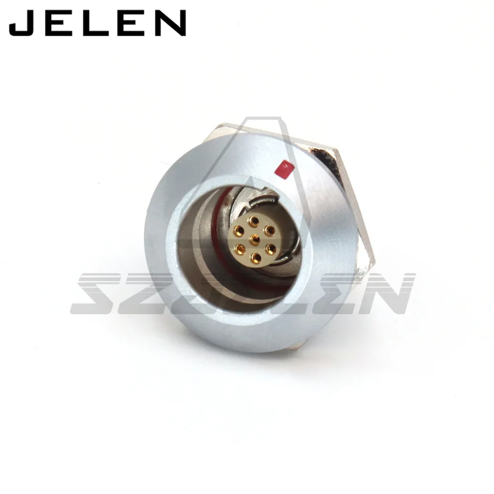 FGG  GG EEG 0K 307 7Pin Waterproof IP68 Aviation Metal Push-Pull Self-Locking Male Plug And Female Socket Connector