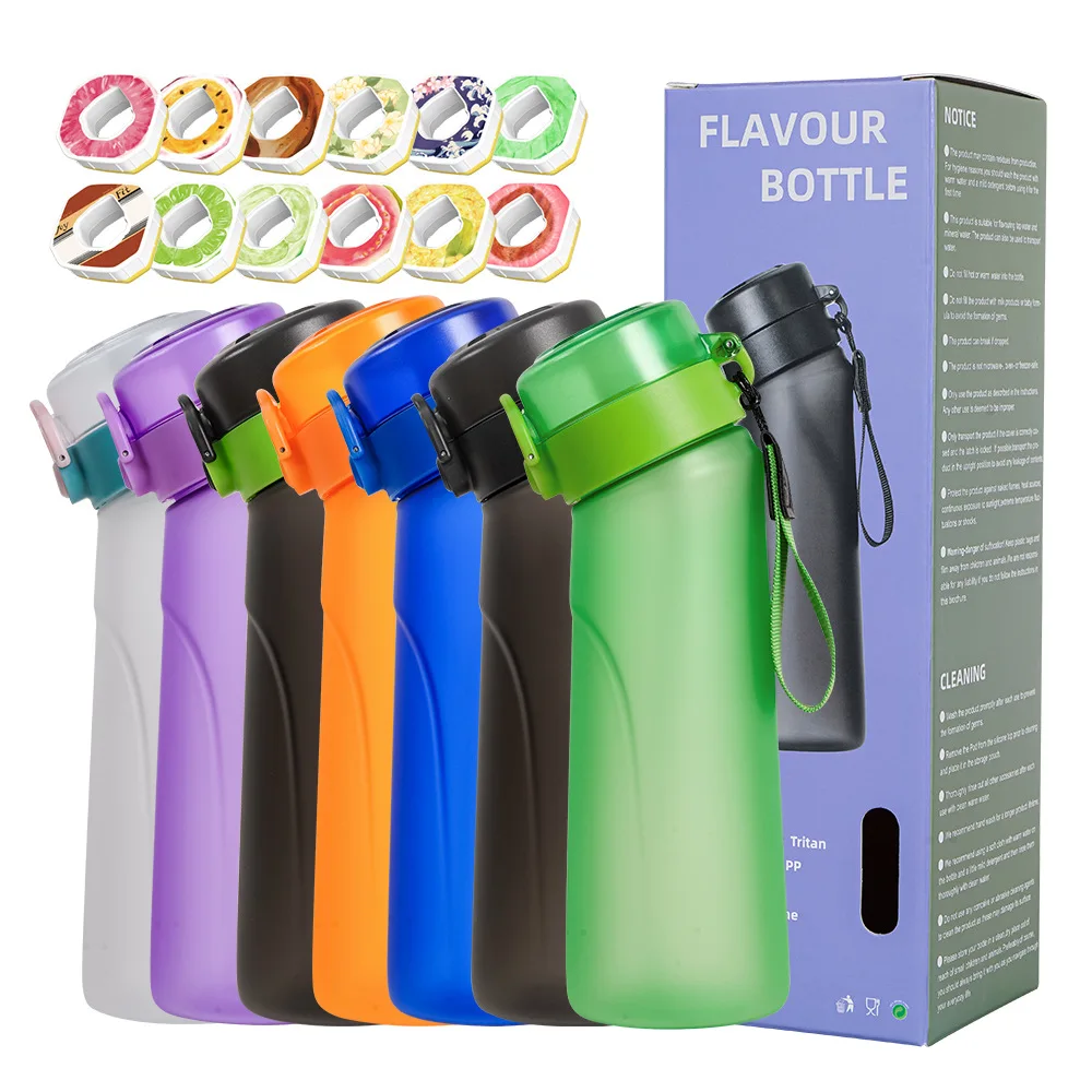 650ml Water Bottle With 7 Flavorpod Fruit Flavour Air Up Fragrance Cup Sports Straw Air Up Water Bottle With Air Up Pod