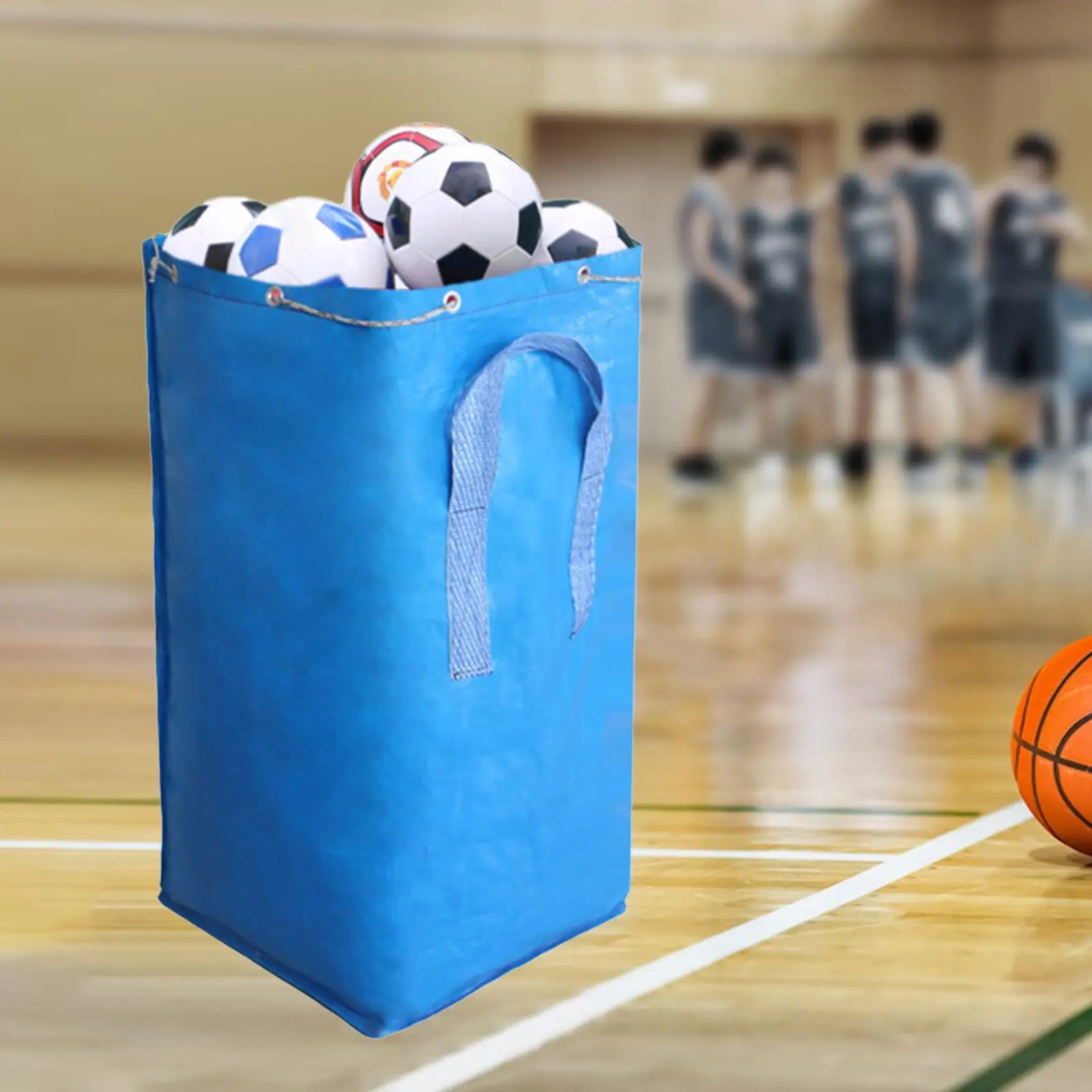 

Sport Balls Bag Organizer Carrier Portable Waterproof with Handles Moving Bag Gym Drawstring Pouch for Training Gym Soccer