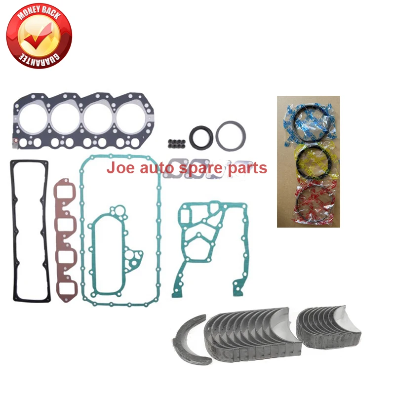 

TD25 TD25TI Full Gasket kit crankshaft connecting rod bearing piston ring for Nissan Pick up Urvan D22 King cab Frontier 2.5L
