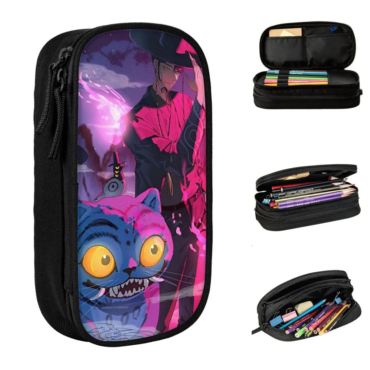 

Saja Boys Tiger Kpop Demon Hunters Huntrix Accessories Pen Box Large Capacity Kids School Supplies Pencilcase Perfect Gifts