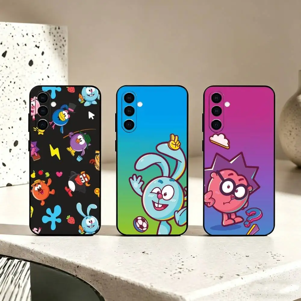 Russian cartoon Gogoriki Phone Case For Samsung Galaxy A73,A72,A71,A70,A53,A52,A51,Others Soft Black Cover