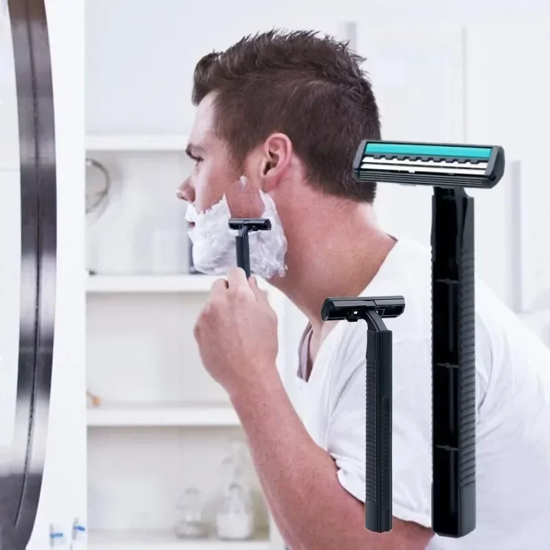 

2-Layers Disposable Shaving Razor Multipurpose Portable Bathing Hotel Travel Daily Face Care Man Women Manual Safety Shaver