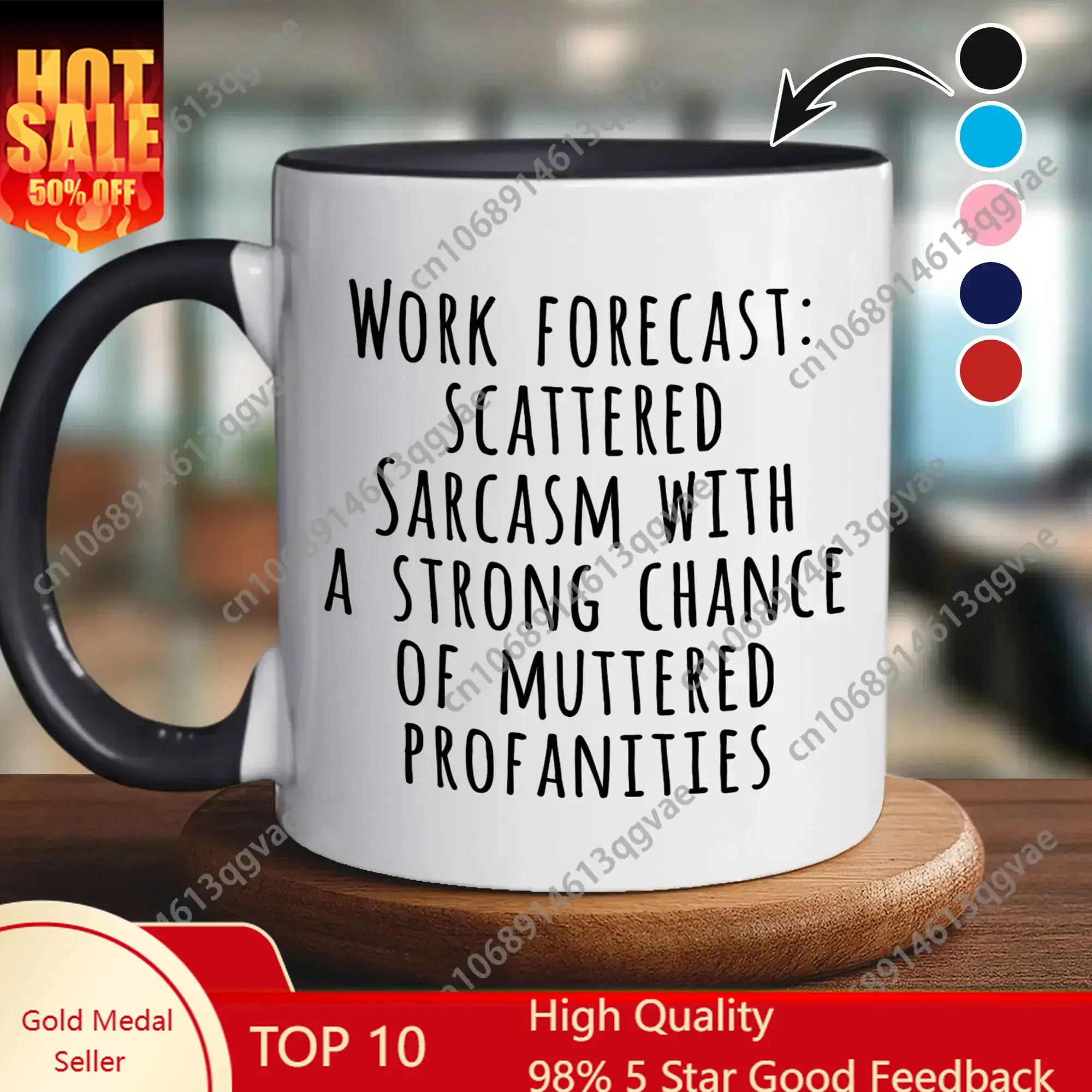 

Judywin Talk - Funny Sarcastic Work Ceramic Accent Mug 11oz - Office Humor Coffee Cup Coffee Mug Drinkware Gift For Coworkers
