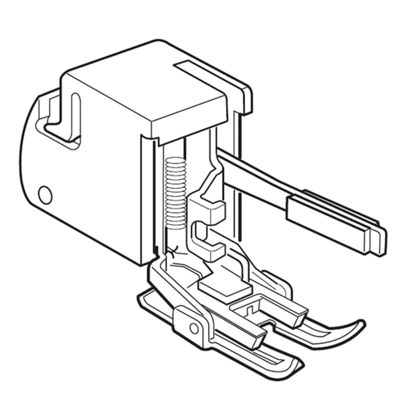 Abvi-para alimentação uniforme andando pé máquina de costura calcador (5mm) 214875014 para irmão cantor janome