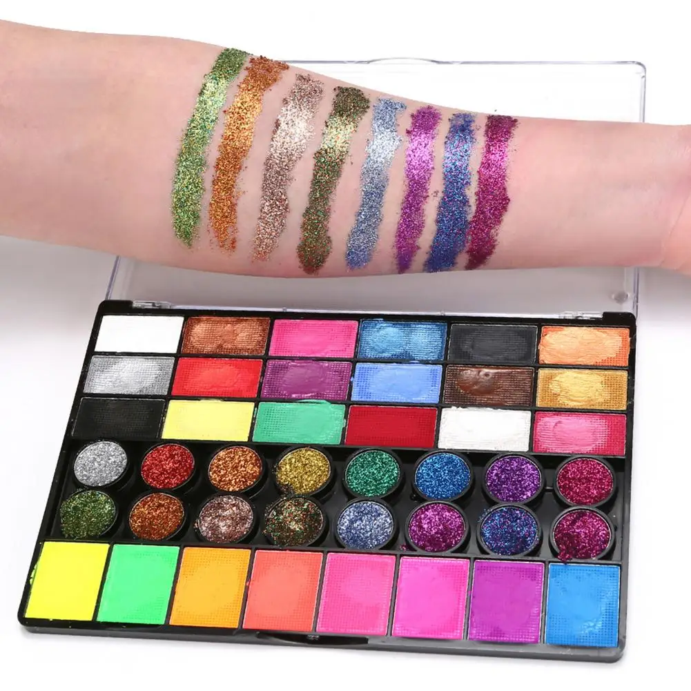 42 Colors Water Color Face Painting Kit for Kids Halloween Party Makeup Pallet Body Paint Set Water Color