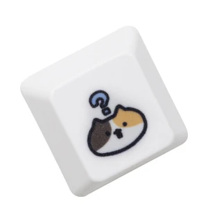 Sevimli Küçük Patiska Kedi, Klavye Tuş Takımı, Kitty Meme, Boya Subbed Keycaps MX Oyun mekanik klavye, siyah, beyaz, kahverengi Hello-kitty'deki klavyenin en iyi 10 satışı-no. 3