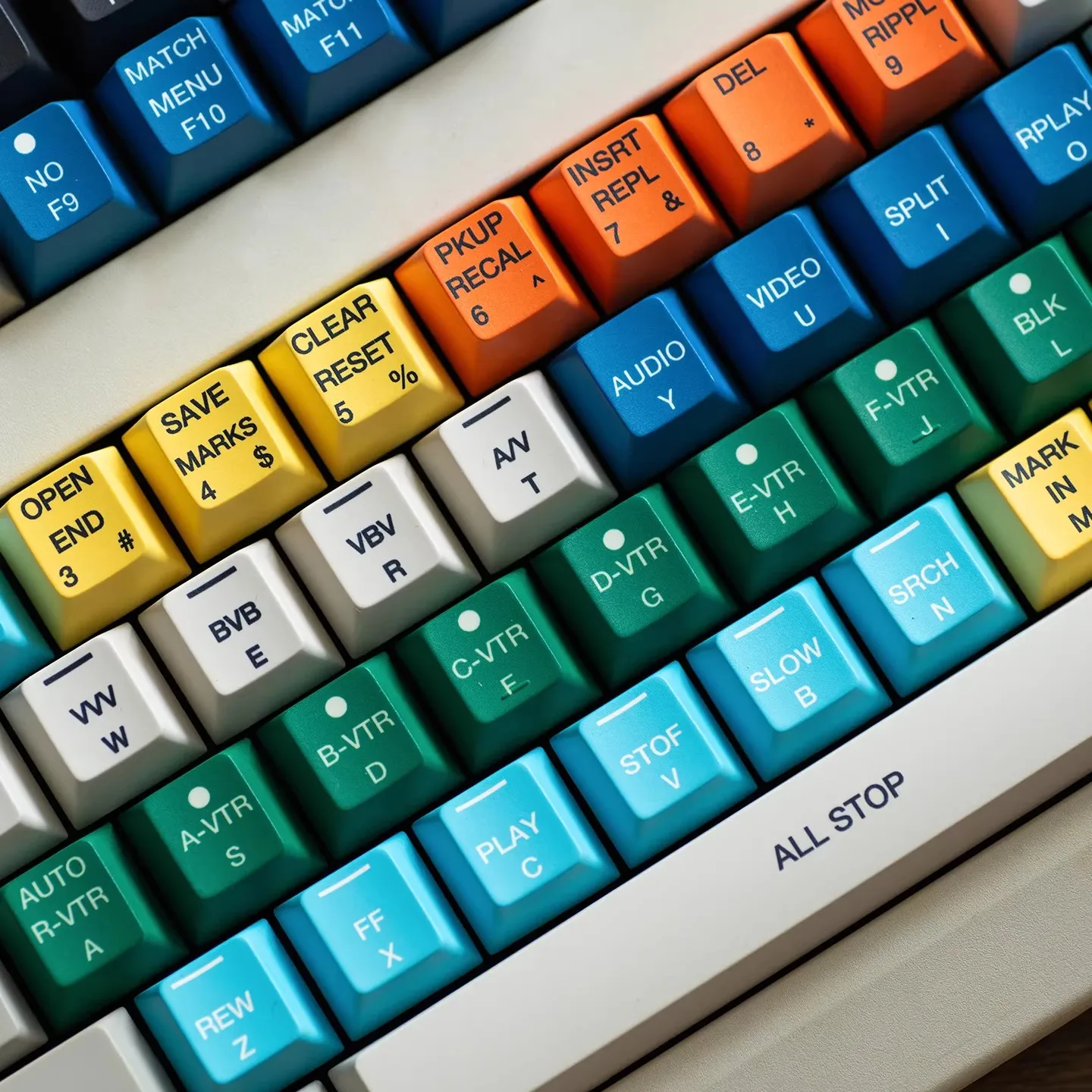 

FBB GVK2 Theme Keycaps Simple Rainbow colours Customised PBT Cherry Profile Keyboard Cap for Mechanical Keyboard Gift