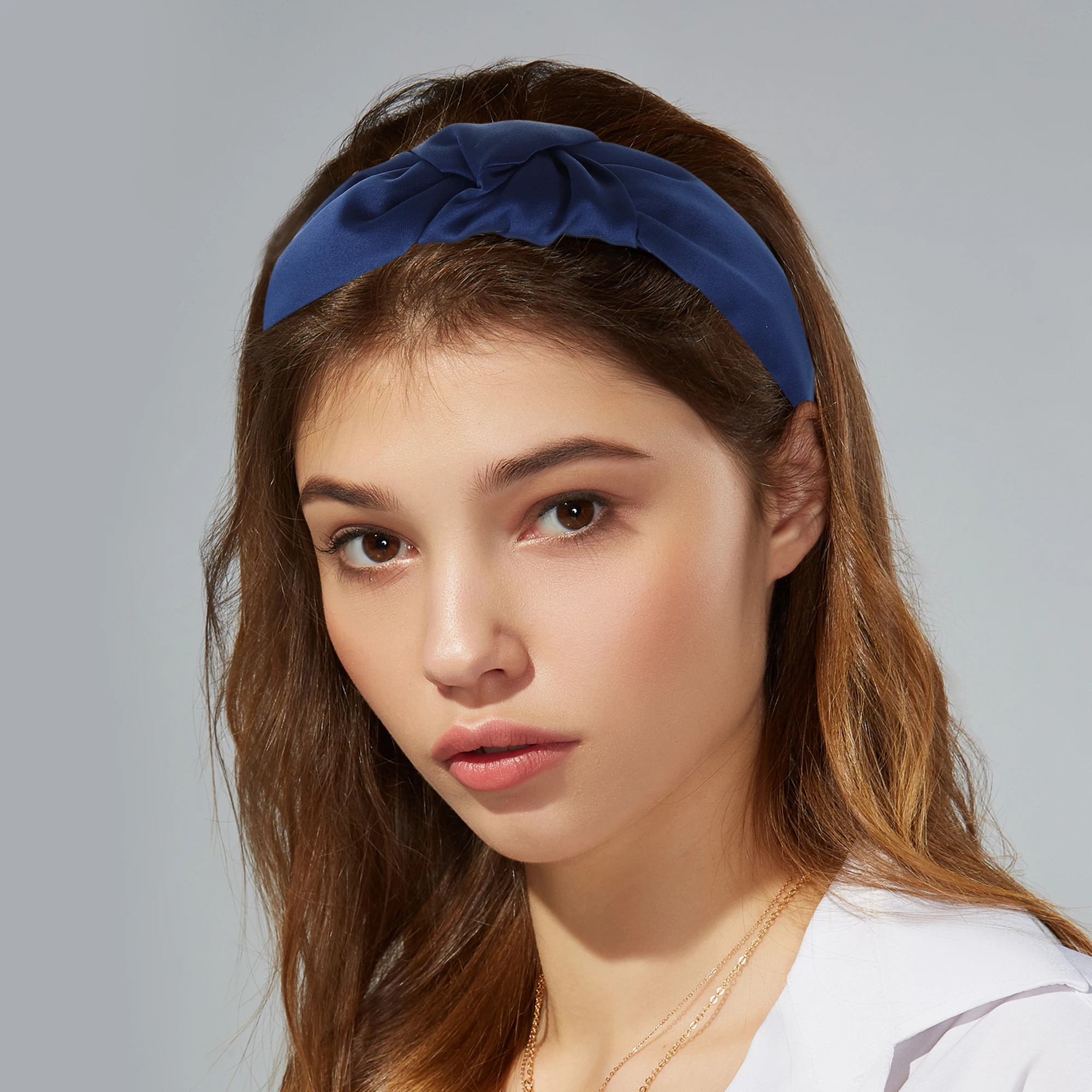 VOCOSTE Fashion Satin Knot HairBands Headdress For Women Makeup Headband Hairband Hair Hoop Headwear Girl Styling Accessories