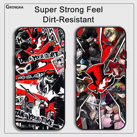 Game P-Persona 5 Phone Case For Samsung Galaxy S25 S24 S22 S23 Ultra S21 S20 Plus 5G Protective Silicone Funda