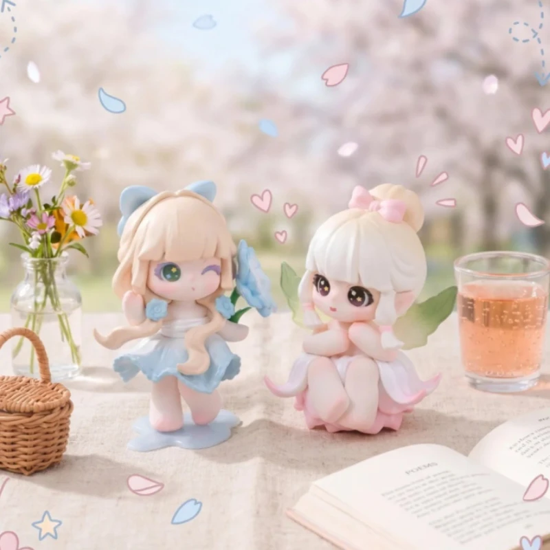 

Liita Where Petals Settle Series Blind Box Cute Collectible Mystery Box Toys Kawaii Desk Decora Statue Surprise Bag Girl Gifts