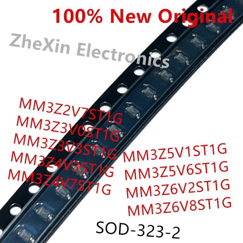 50PCS/Lot   MM3Z3V0ST1G 、MM3Z3V3ST1G 、MM3Z4V3ST1G 、MM3Z4V7ST1G 、MM3Z5V1ST1G 、MM3Z5V6ST1G 、MM3Z6V2ST1G 、MM3Z6V8ST1G