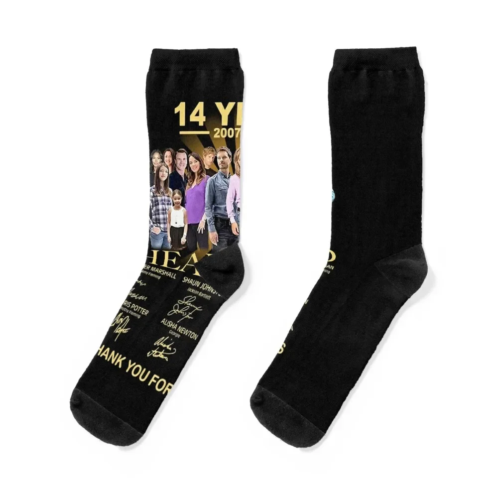 

14 Years 2007-2021 Heartland Socks happy compression cute Ladies Socks Men's