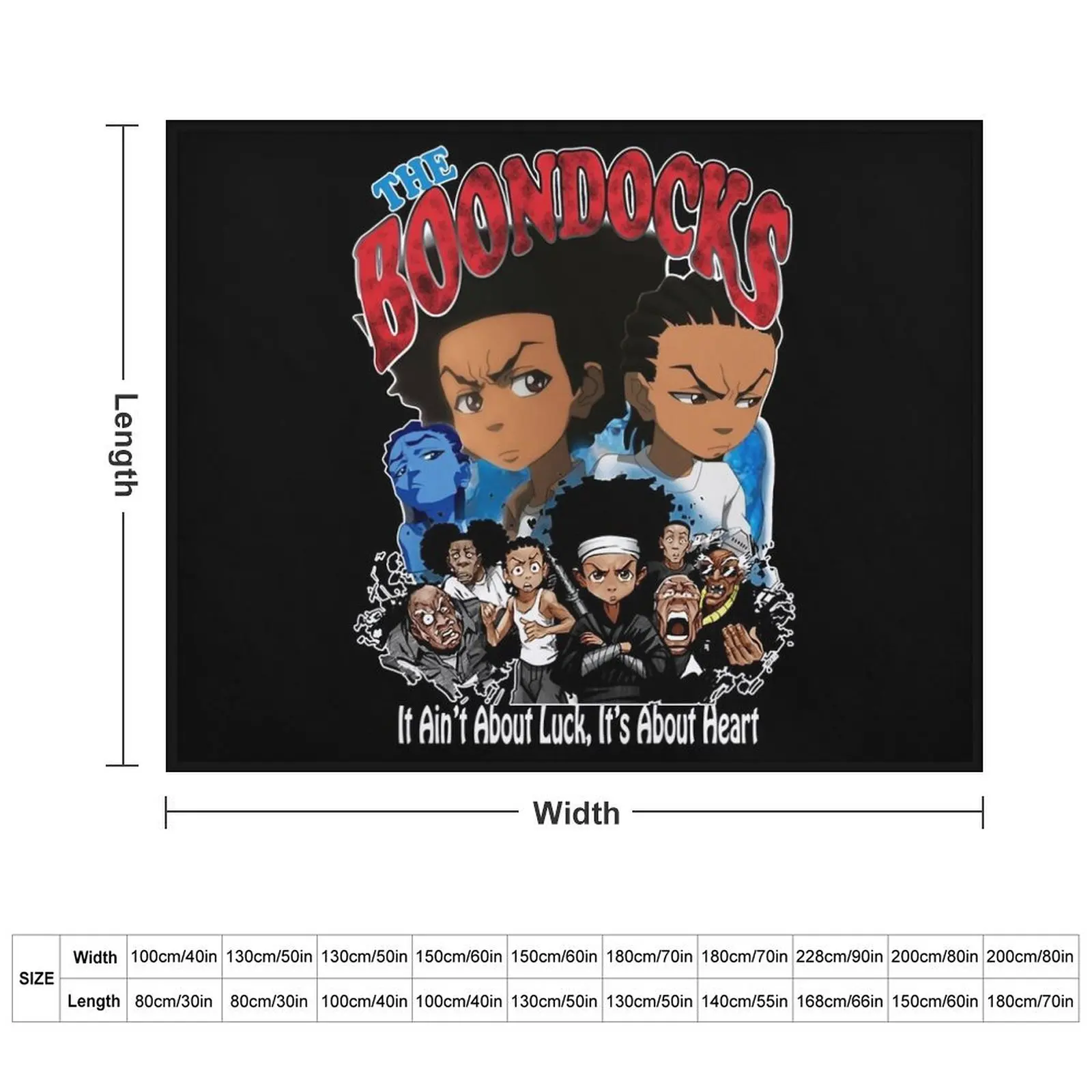 boondocks For Fans Throw Blanket Luxury Designer Tourist Winter beds Large Blankets