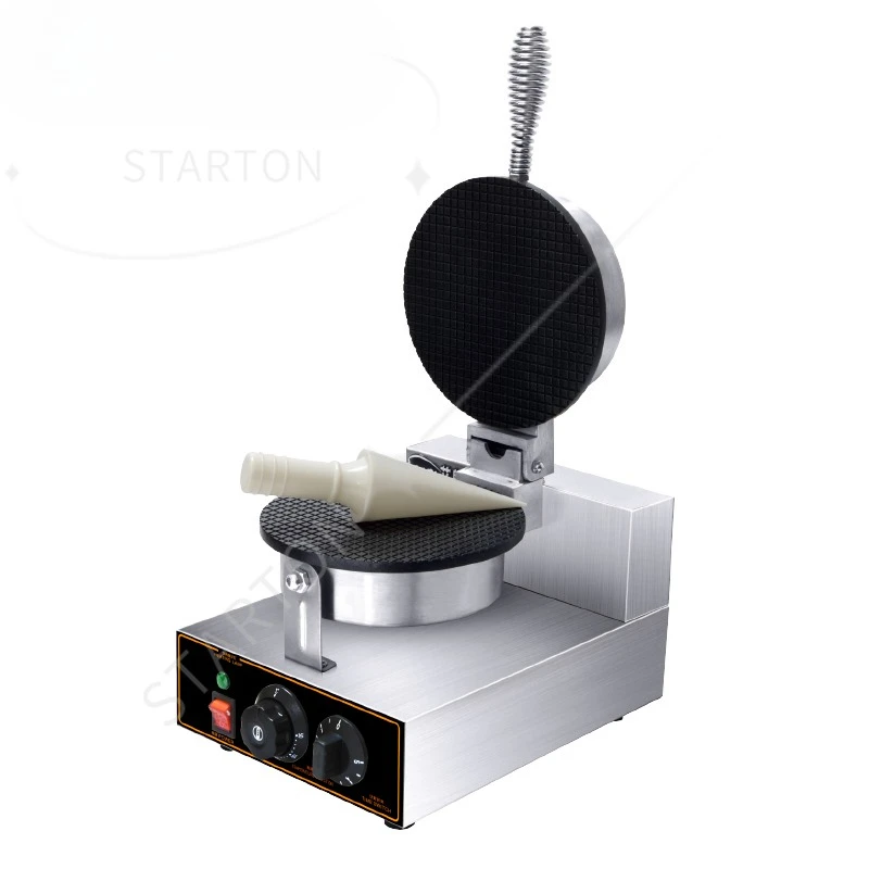 

Electric Ice Cream Waffle Cone Maker Palacinka Baker Crepe Cone Baking Machine Crispy Egg Roll Cake Oven Iron Plate